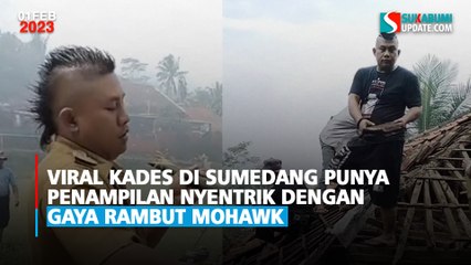 Viral Kades di Sumedang Punya Penampilan Nyentrik dengan Gaya Rambut Mohawk