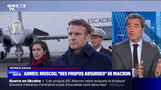 Livraisons d'armes à l'Ukraine: Moscou dénonce les propos absurdes d'Emmanuel Macron