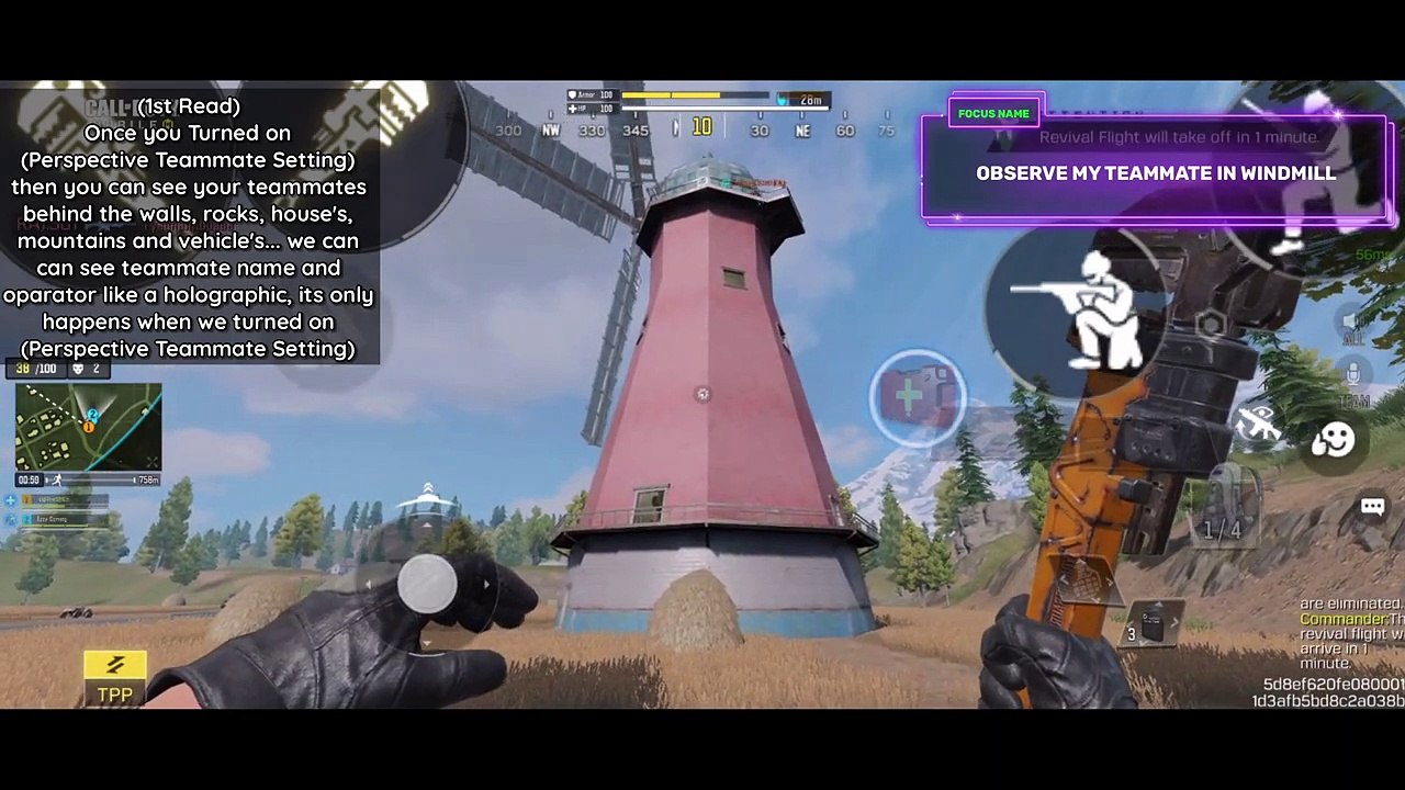 Call of Duty mobile CODM - PERSPECTIVE TEAMMATE SETTING IN-DEPTH EXPLANATION IN COD MOBILE BR-