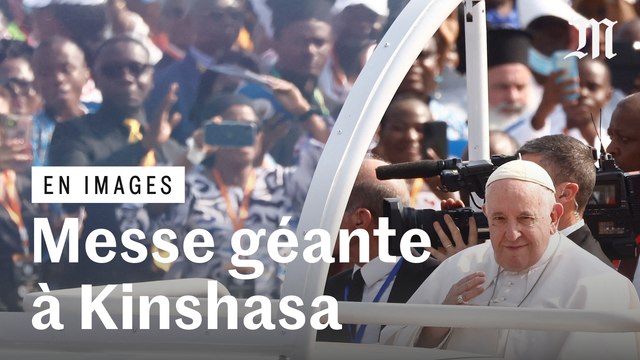 Messe géante du pape François devant un million de fidèles à Kinshasa