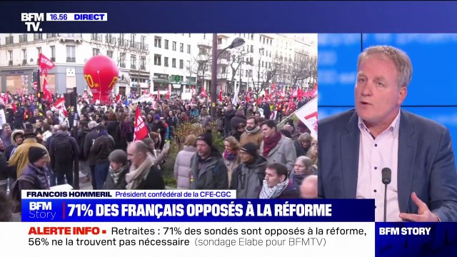 Vers des blocages? Pour François Hommeril (CFE-CGC), il ne faut rien faire qui puisse faire baisser le taux d'adhésion au mouvement