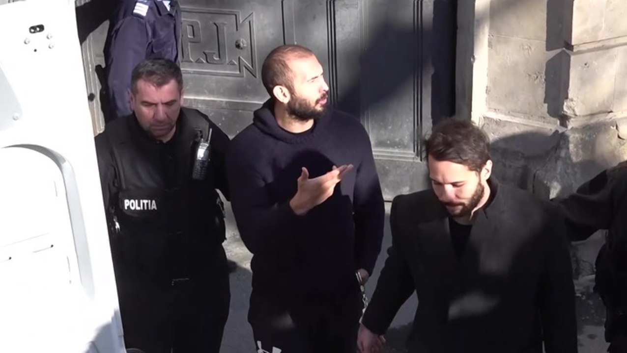 Andrew Tate shouts ‘you will find out the truth soon’ as he leaves Romania court