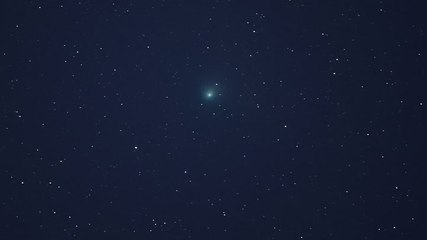 Rare green comet flies through Alabama night sky