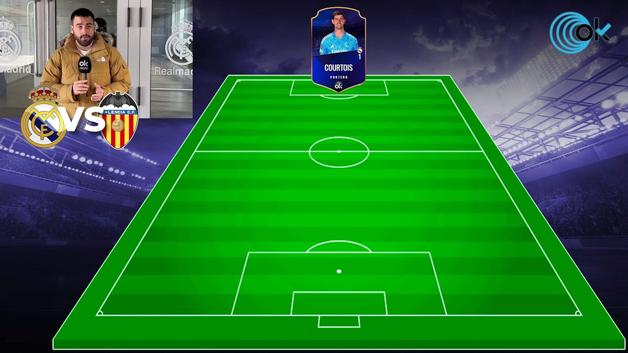 Alineación del Real Madrid contra Valencia C.F.