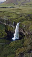 Birds eye view of Seljalandsfoss 