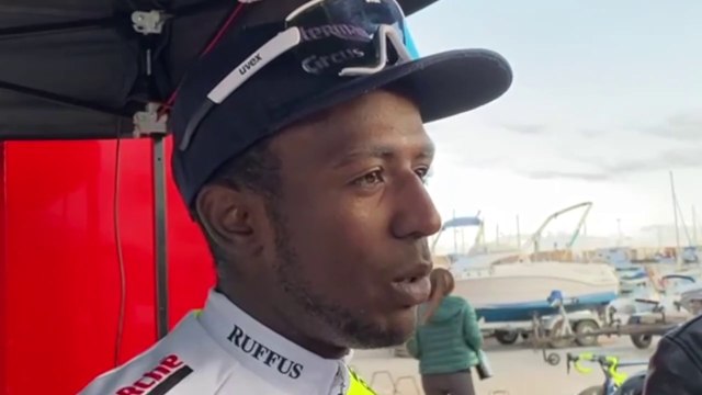 Tour de Valence 2023 - Biniam Girmay : I'm so happy to win for my teammates. They were super strong again today. I'm also proud of my sprint. With the shadows, I did not see the distance remaining. So I started very far, maybe 300 meters.