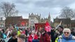 Peterborough Trades Union Council rallies in Cathedral Square as part of the TUC’s National Day of Action, called to protect the right to strike.