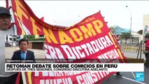 Informe desde Lima: luego de tres sesiones el Congreso aún discute adelanto de elecciones