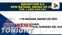 Magnitude 6.0 quake jolts Davao de Oro