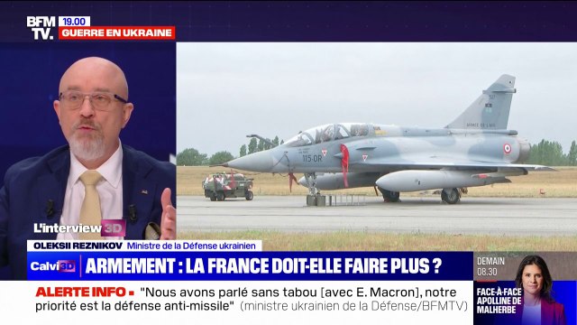 Oleksii Reznikov, ministre de la Défense ukrainien: Nous avons besoin de moyens aériens pour renforcer notre défense air-sol