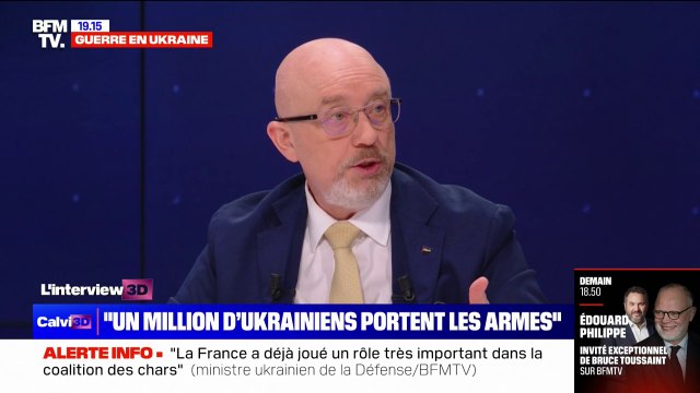Oleksii Reznikov, ministre de la Défense ukrainien: Un million de personnes portent les armes pour défendre l'Ukraine