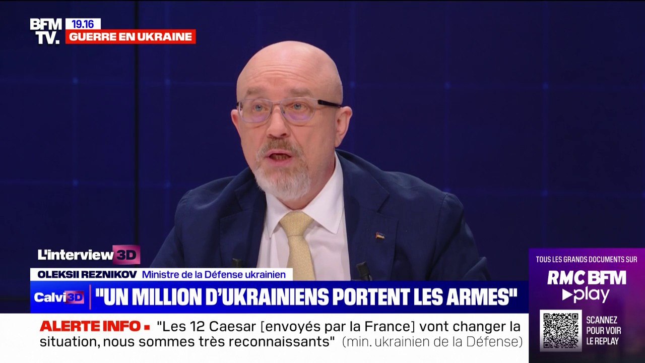 Oleksii Reznikov, ministre de la Défense ukrainien: "Les temps les plus durs de la guerre sont passés"