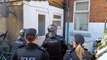 These were the scenes as police arrested three people and seized drugs and cash during Blackpool raid