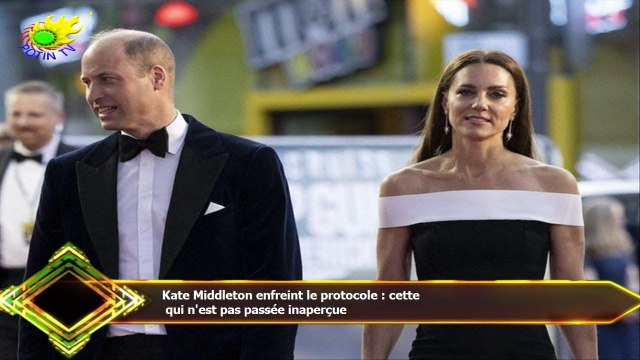 Kate Middleton enfreint le protocole : cette qui n'est pas passée inaperçue