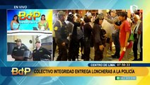 Colectivo Integridad hace donativos a la PNP: 30 mil loncheras, 600 cascos antimotines y 150 escudos