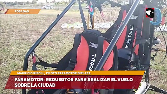 Paramotor: requisitos para realizar el vuelo sobre la ciudad