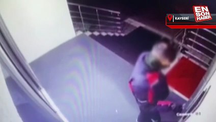 Kayseri'de motosikletli kurye kılığında geldiler, yangın vanalarını çaldılar