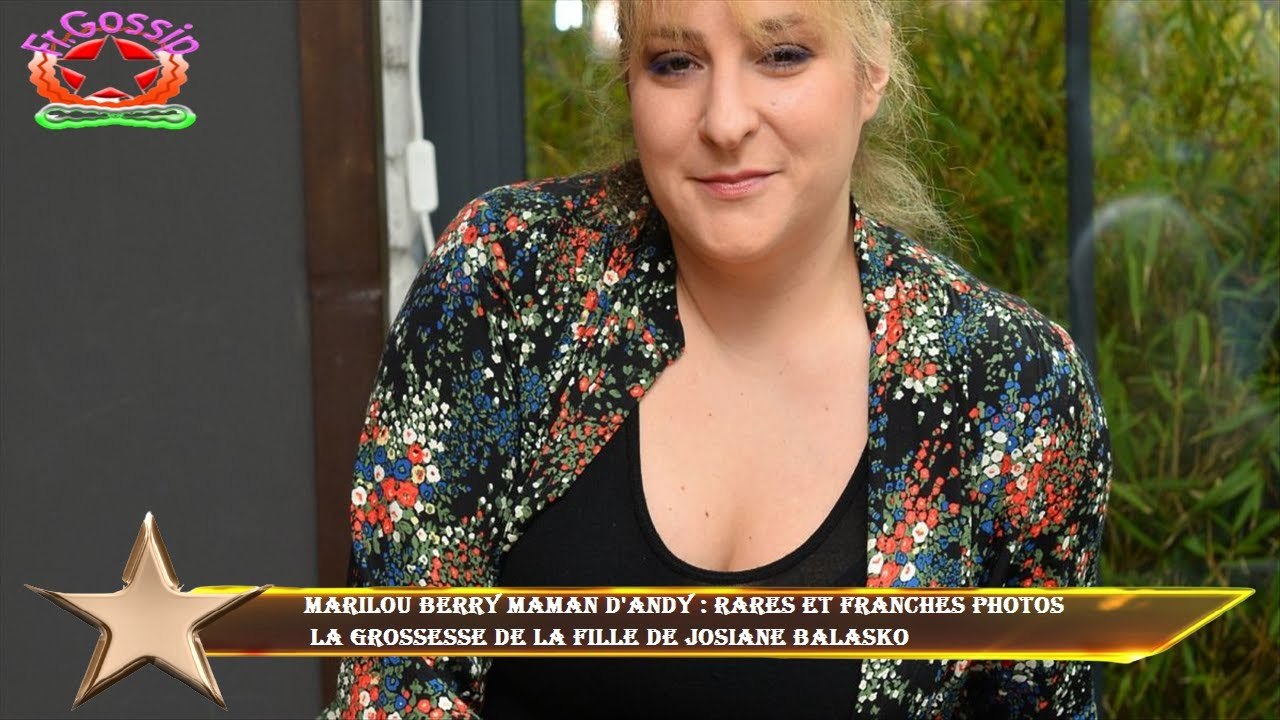 Marilou Berry maman d'Andy : rares et franches photos  la grossesse de la fille de Josiane Balasko