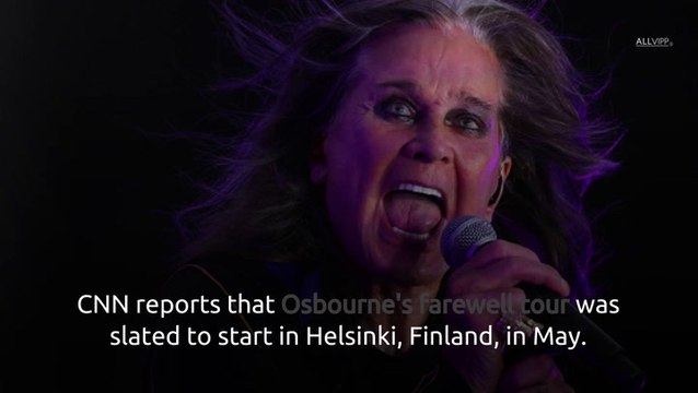 Ozzy Osbourne Cancels Shows, Will No Longer Tour