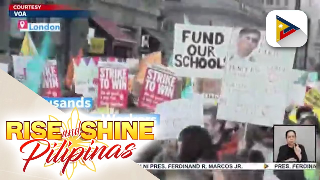 Libo-libong guro, naglunsad ng kilos-protesta sa London kasunod ng taas-presyo ng mga pangunahing bilihin