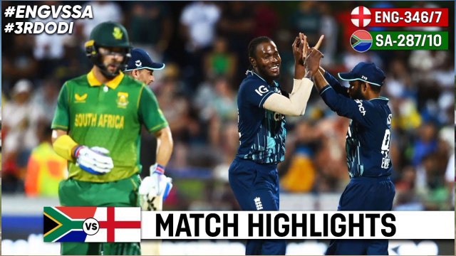South Africa vs England, 3rd ODI Highlights