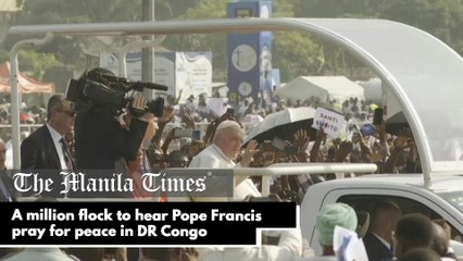 A million flock to hear Pope Francis pray for peace in DR Congo