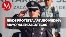 Toma protesta el nuevo secretario de seguridad de Zacatecas, es recibido con cuerpos tirados