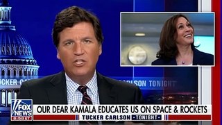 -She's Not Sober- - Tucker ROASTS VP Harris After Her Latest Word Salad
