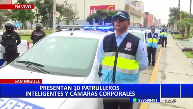 Municipalidad de San Miguel adquiere 10 patrulleros inteligentes y cámaras corporales