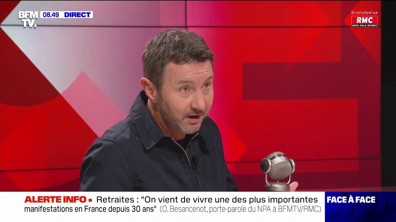 Olivier Besancenot sur les retraites: "Si on peut faire une réunion unitaire de toute la gauche, nous sommes disponibles"