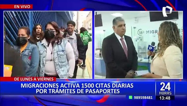 Para trámites de pasaporte: Migraciones activa 1500 citas diarias