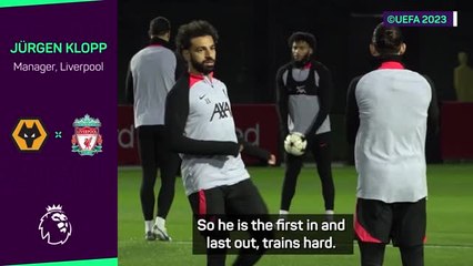 Download Video: Klopp hits back at claims of Salah's poor form being related to his new contract