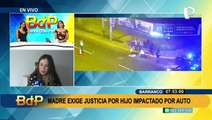 Exige justicia para su hijo que fue impactado por auto en la Av. Javier Prado