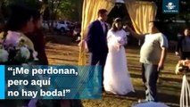 Ex suegro irrumpe en boda y reclama al novio por abandonar a su hija días antes