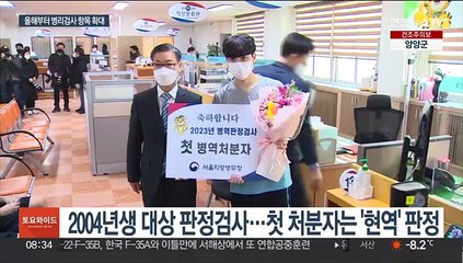 "현역입영 대상입니다"…19세 대상 병역판정검사 시작