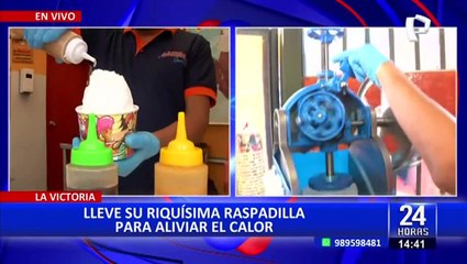 Para aliviar el calor: Ofrecen deliciosas raspadillas de 1 litro en La Victoria