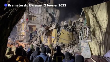 Ukraine: les sauveteurs cherchent des survivants après une frappe à Kramatorsk