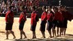 Ao Naga tribes performing at the Nagaland Hornbill festival