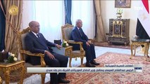 الرئيس السيسي يستقبل الفريق حنن ولد سيدي وزير دفاع موريتانيا