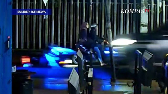 CCTV Detik-detik Kecelakaan Hasya Mahasiswa UI yang Tewas dan Dijadikan Tersangka