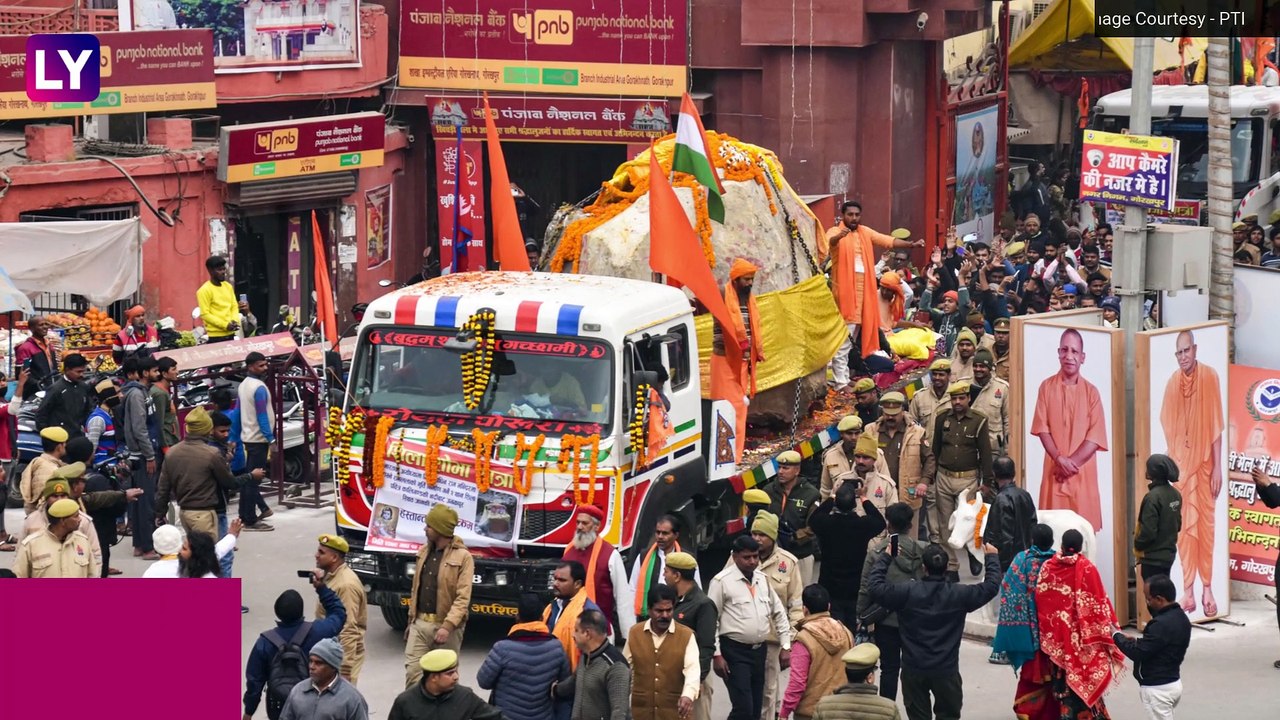 Ram Mandir: Two Shaligram Stones From Nepal Reach Ayodhya In UP For Construction