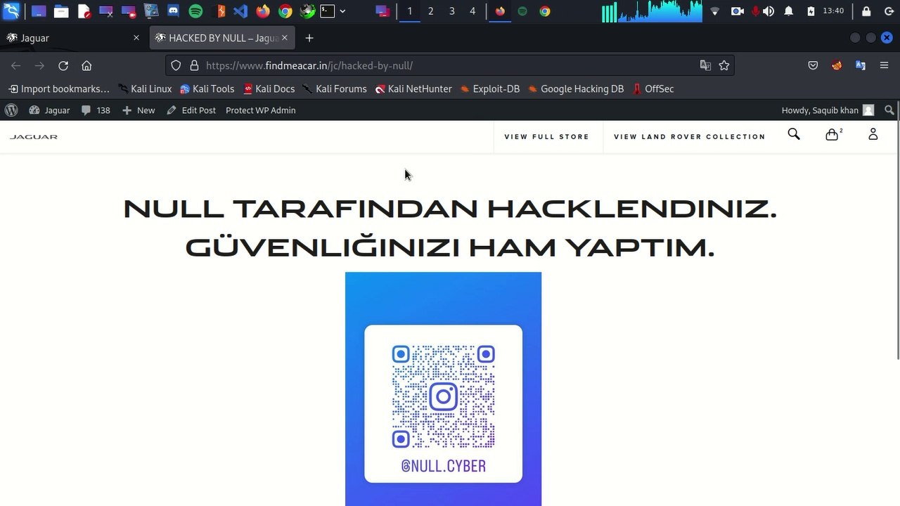 Jaguar Hacked ~ Null