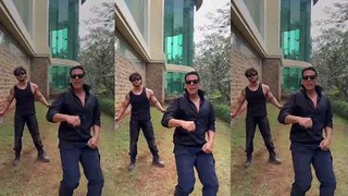 Akshay Kumar and Tiger Shroff dance to 'Main Khiladi' from 'Selfiee'