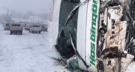 Yolcu otobüsü devrildi: Çok sayıda yaralı var