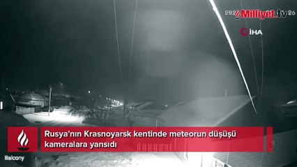 Rusya’da meteor geceyi aydınlattı