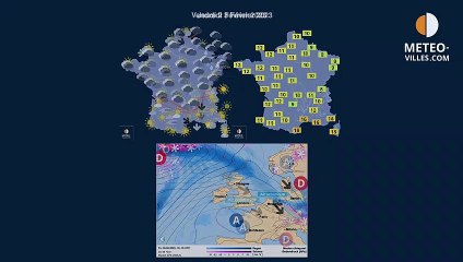 prévisions météo villes du jeudi 2 février 2023