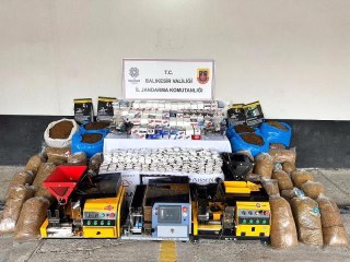 Gönen'de kaçak tütün operasyonunda 6 kişi yakalandı