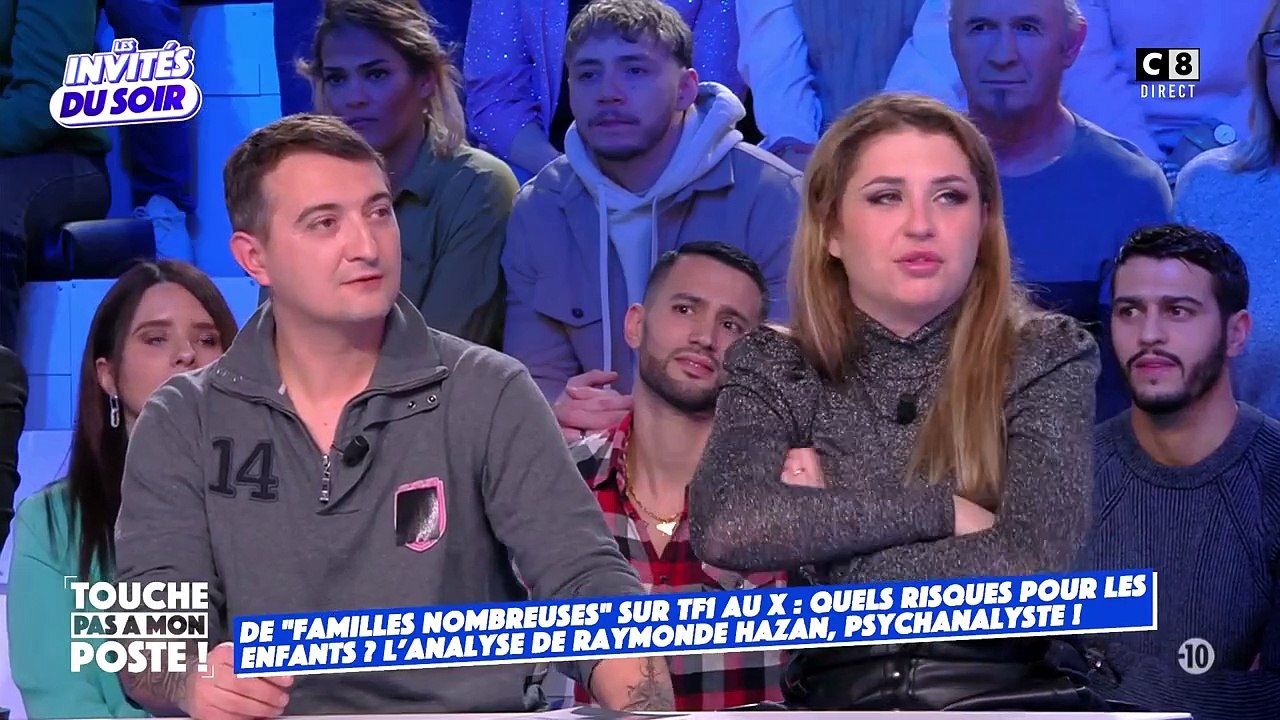 Clara Morgane face à Amandine et Alexandre Pellissard dans TPMP le mercredi 1er février 2023 sur C8