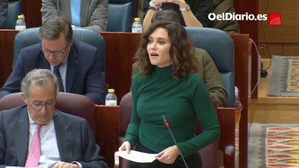 Ayuso acusa al PSOE de mandarle "sicarios" y dice: "Que les vote Txapote"