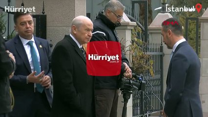 Erdoğan-Bahçeli görüşmesi başladı